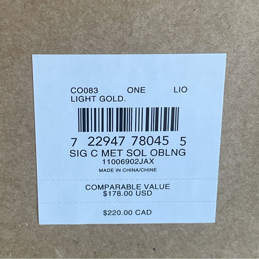 NWT！COACH Signature Metallic Oblong Scarf Gift Box（COACH CO083） - Picture 3 of 4